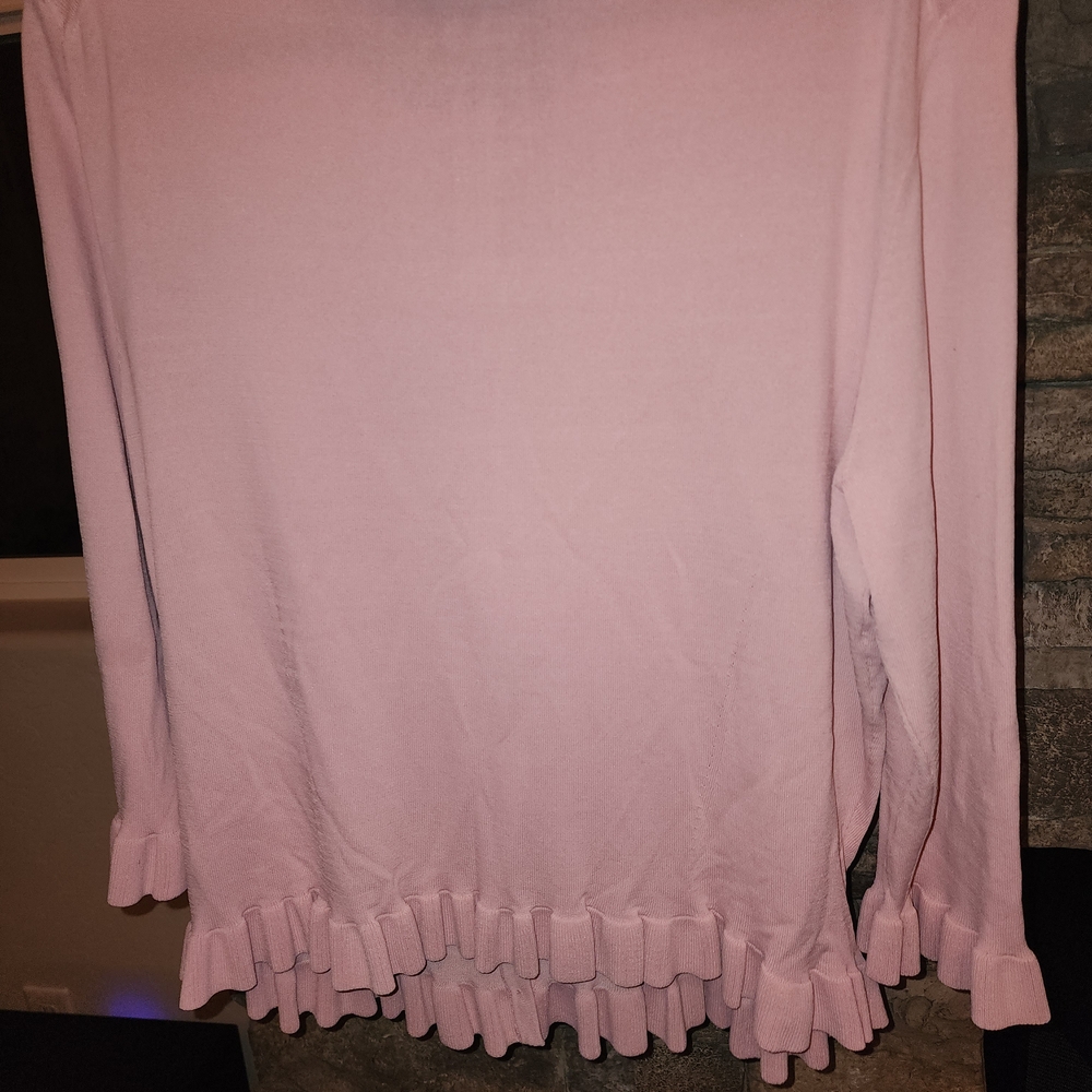 Ted Baker Pink Ruffled Top - Picture 2 of 3